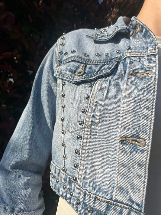 Giacchetta Jeans Perlata