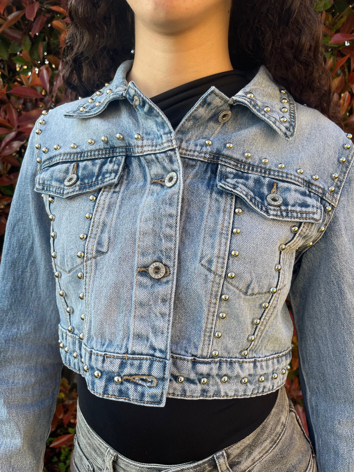 Giacchetta Jeans Perlata