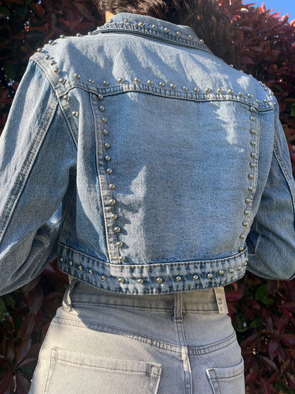 Giacchetta Jeans Perlata