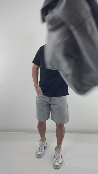 Coordinato Jeans Corto Grigio